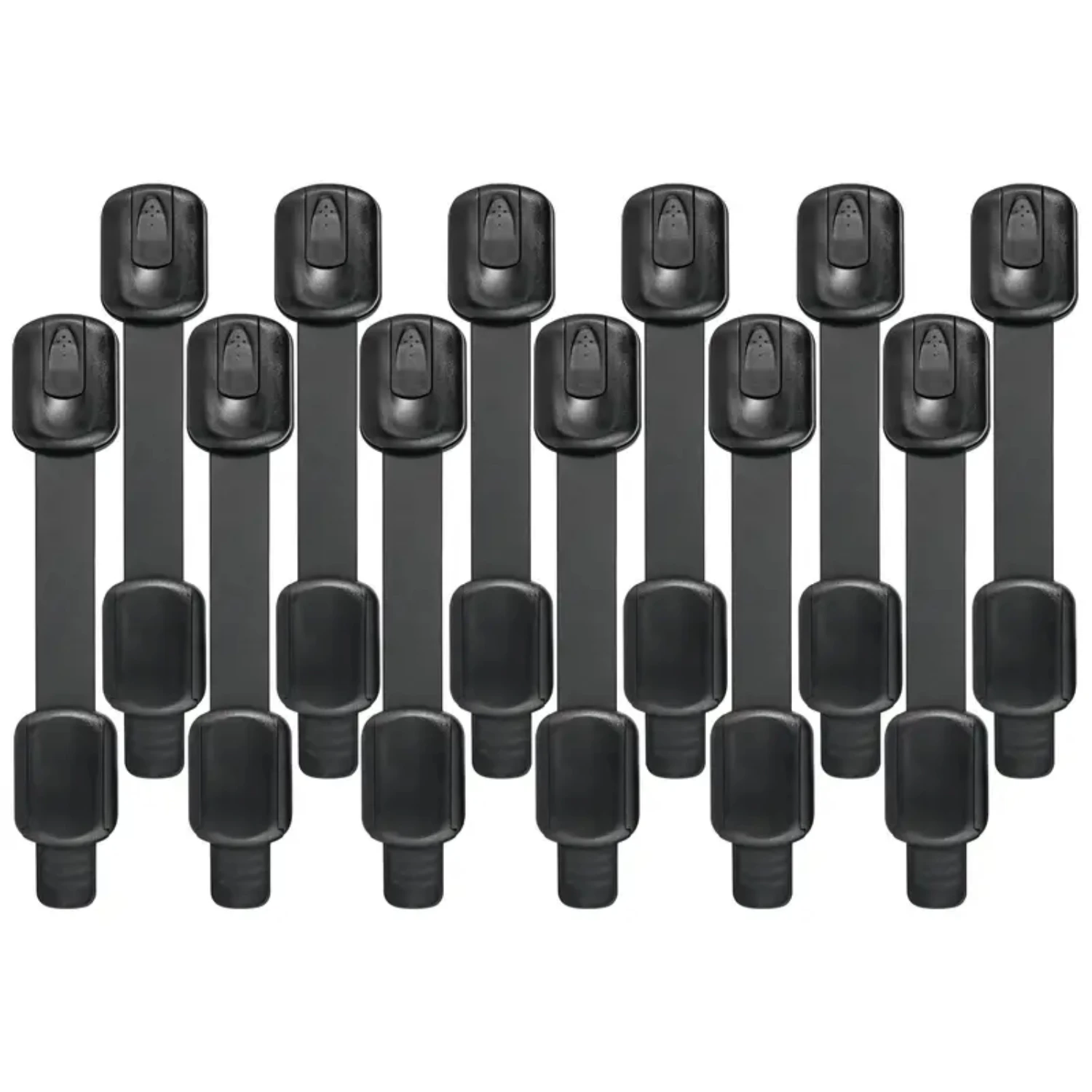 Provide Protection for Your Home with 12 Safe, Durable, and Adjustable Multi-Use Childproofing Latches - Baby Proofing Cabinet L