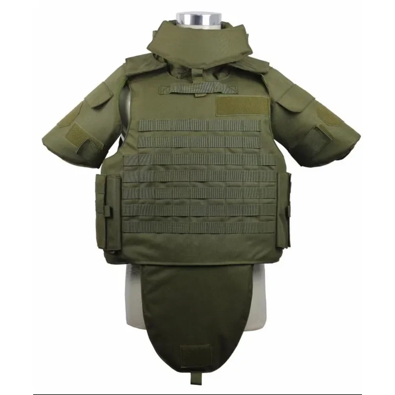 HIKWIFI Full Body Tactical Vest and Plate Carrier PE Soft Panel Safety Gear for Field Combat Full Protection in Self Defense