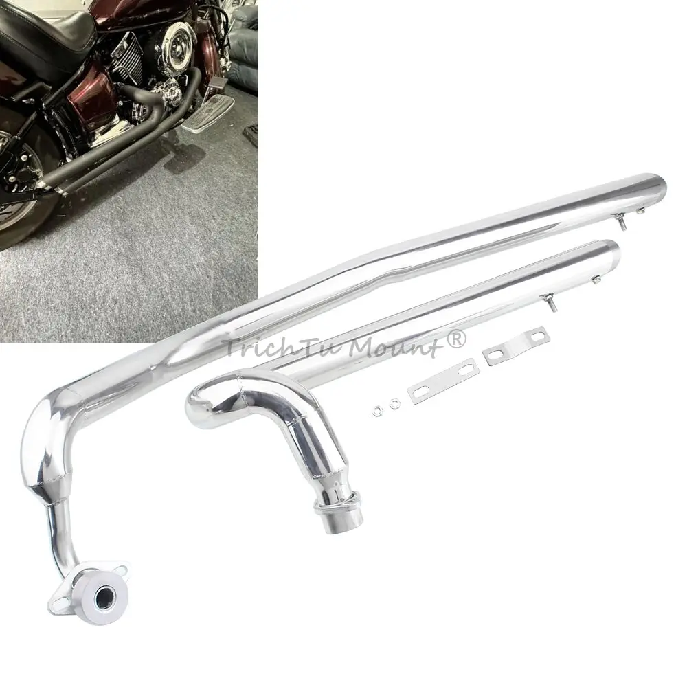 

FOR YAMAHA V STAR XVS1100 CUSTOM (ALL YEAR) MOTORCYCLE ALUMINUM ALLOY EXHAUST PIPE DURABLE AND BEAUTIFUL WITH REMOVABLE SILENCER