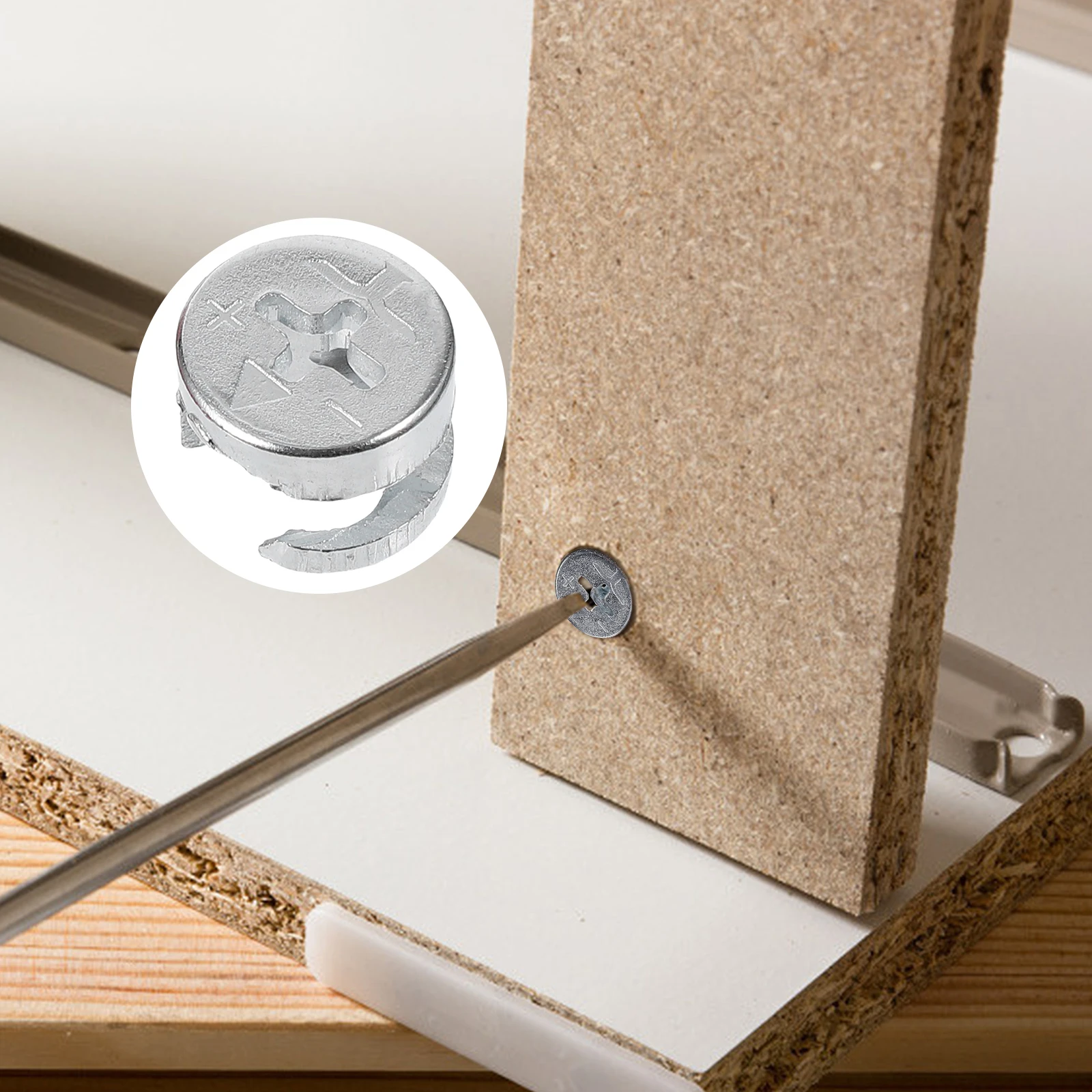 

30 Sets Fastener Connection Parts Cabinet Iron Furniture Cam Fittings