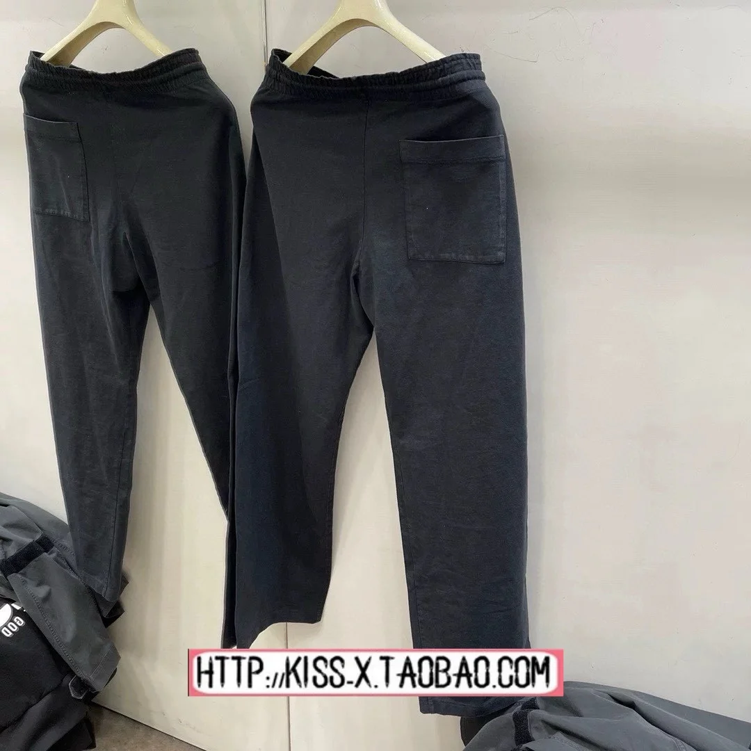 

2025 New Sle Heavyweight Waed Loose Couples Spor Casual Pants Sweatpants Straight Leg Cotton Trousers for Men