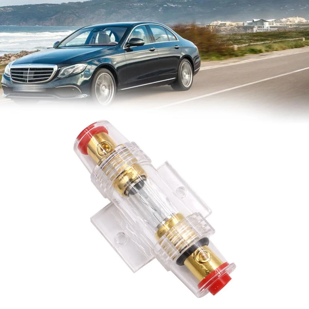 Auto Accessories 30-100A Car Audio Fuse AGU Inline Car Fuse Holder Block Gold Plated DC 12V Circuit Breaker