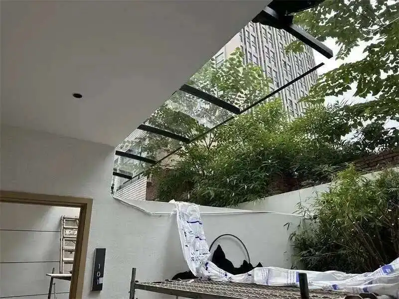 Endurance Board Silent Villa Transparent Awning Sunproof Pergola Tent Outdoor Gazebos Imitation Glass Shed Door Awning Window