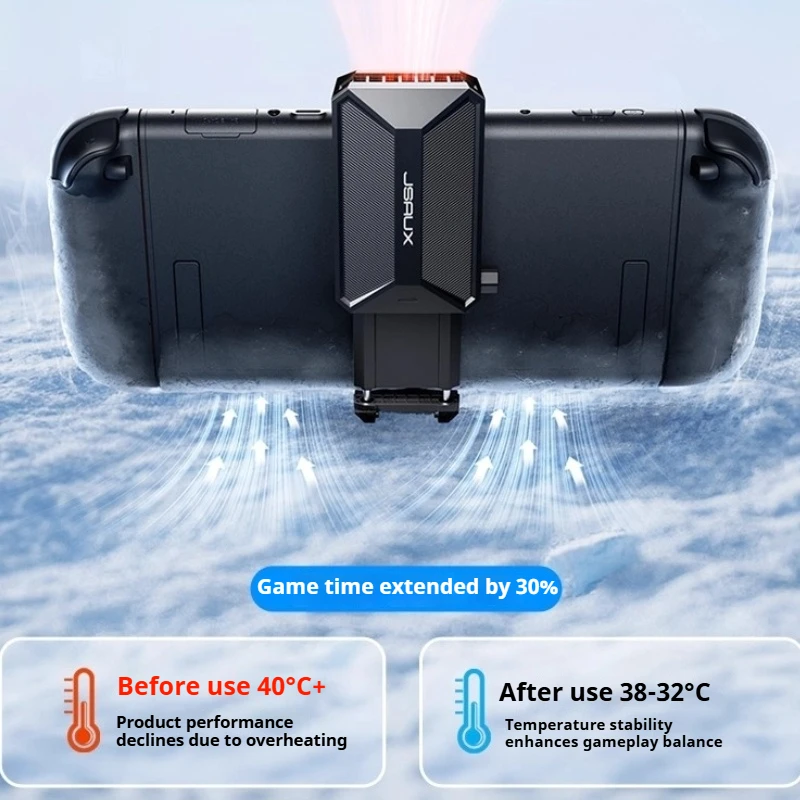 JSAUX Cooling Fan for Nintendo Switch2 Ultra Quiet Clip-on Cooling System  Cooling Fan with Adjustable Speed AirMobile Accessory