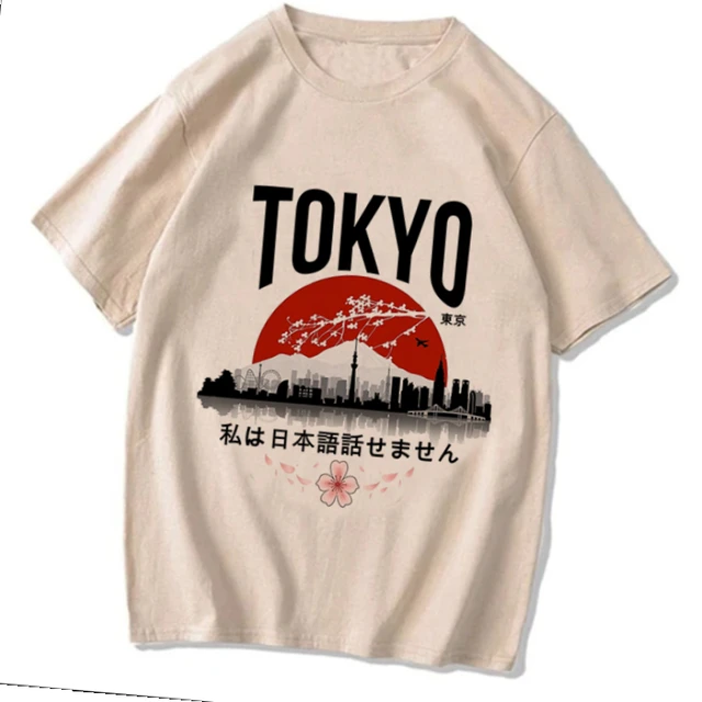 Kobiety Mężczyźni Gothic Mange Tshirt Tokyo Y2k T-shirt 2000s Funny Graphic Tee Shirt Hip Hop Streetwear Korean Style Clothes Tops Femme