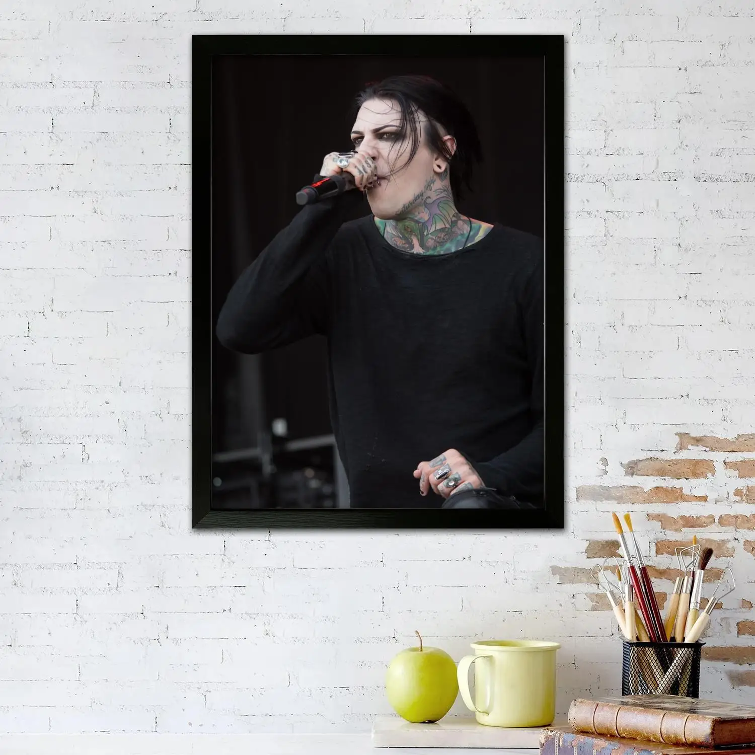 Motionless In White Canvas Art Poster and Wall Art Picture Print, Modern Family Bedroom Decor Posters,Decorative painting