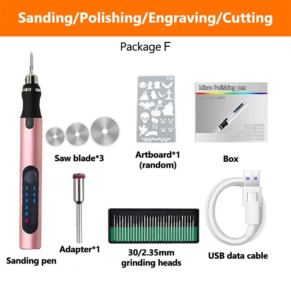 Engraving Machines Mini Electric Engraver Pen Cordless Tool for Jewelry Glass Wood Ceramic Metal Plastic