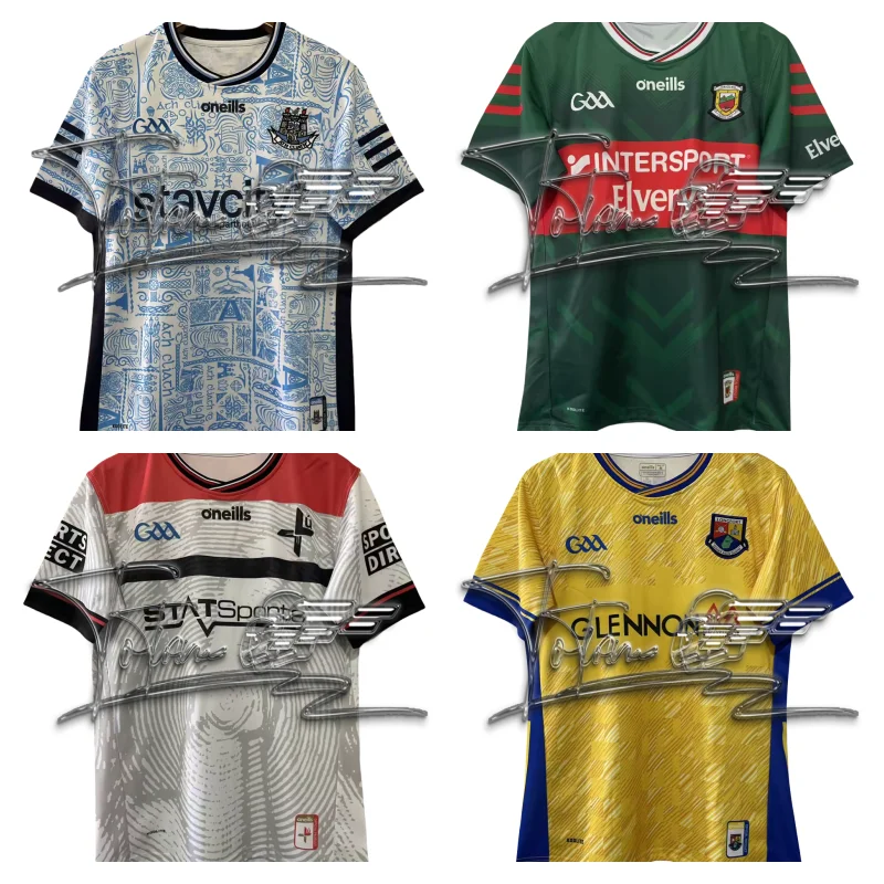 

Лето 2025 г., дышащая быстросохнущая домашняя мужская футболка для регби GAA для парного регби 3.0 с короткими рукавами, размеры: S-6XL