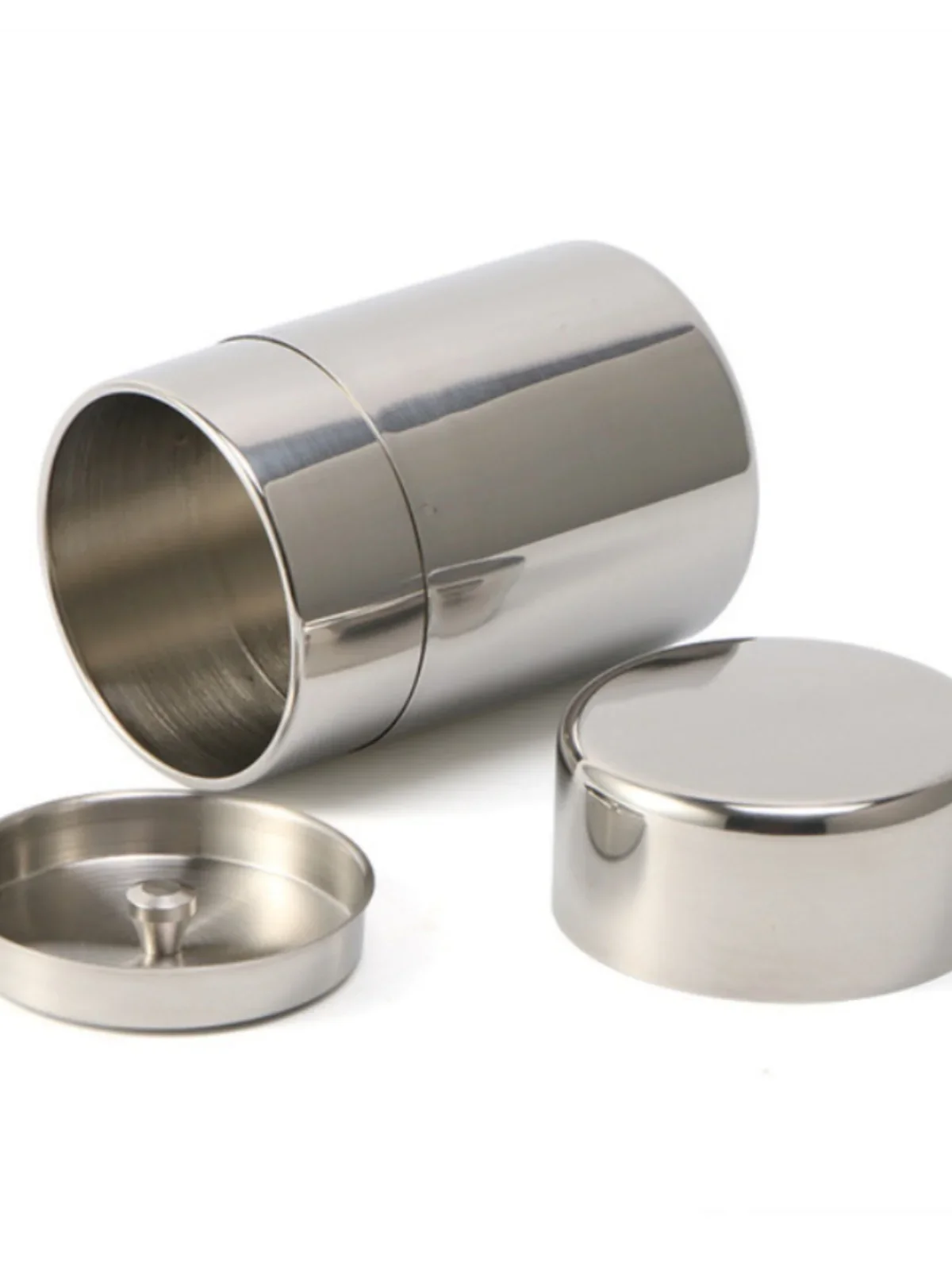 304 stainless steel tea can sealed can, moisture-proof household portable small tea can, travel portable small tea box