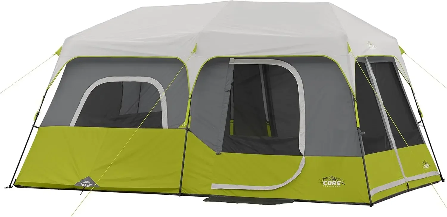 Person Instant Cabin Tent - 14' x 9', Green (40008)