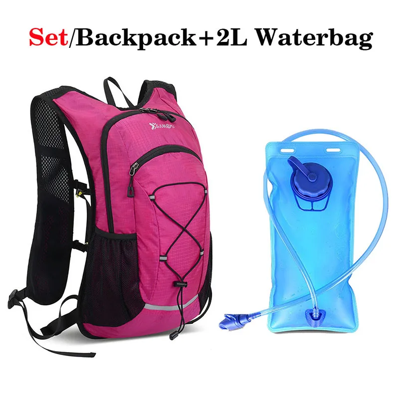 Multi-function Cycling Drinker Bag Backpack 2L Water Bottle Pouch Rucksack Waterproof Hiking Waterbags Climbing Knapsack Unisex