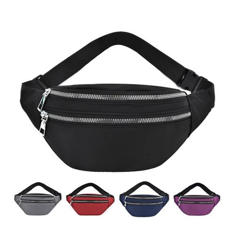 Waist Bag Women Men Waterproof Pocket Fashion Casual Chest Handbag Unisex Sports Travel Purse Plaid Waist Pack Belly Bags Case