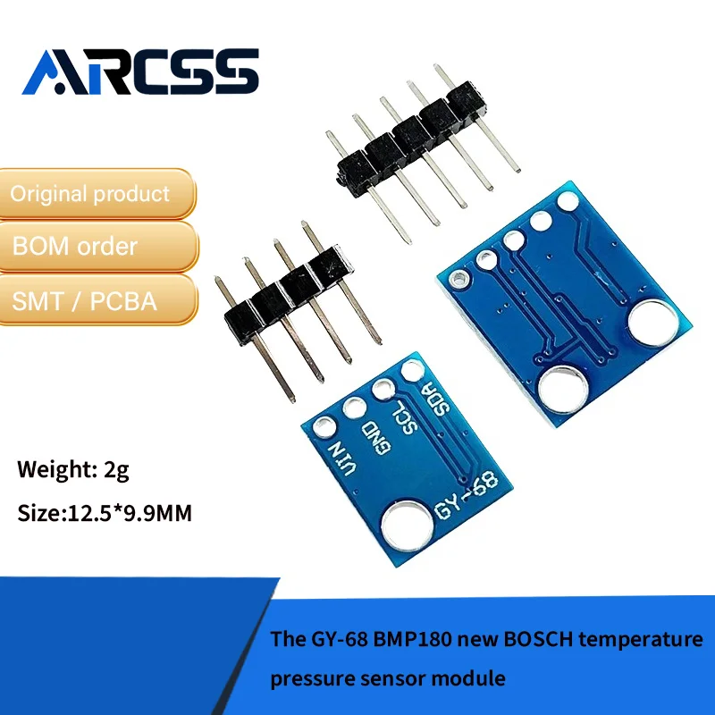 5pcs/ The GY-68 BMP180 new BOSCH temperature/pressure sensor module