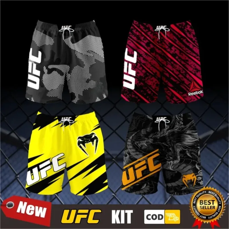 

UFC MMA New Men's and Women's Fighting Training Shorts Trendy - Breathable, Fast Drying, and Moisture Absorbing Sports Pants