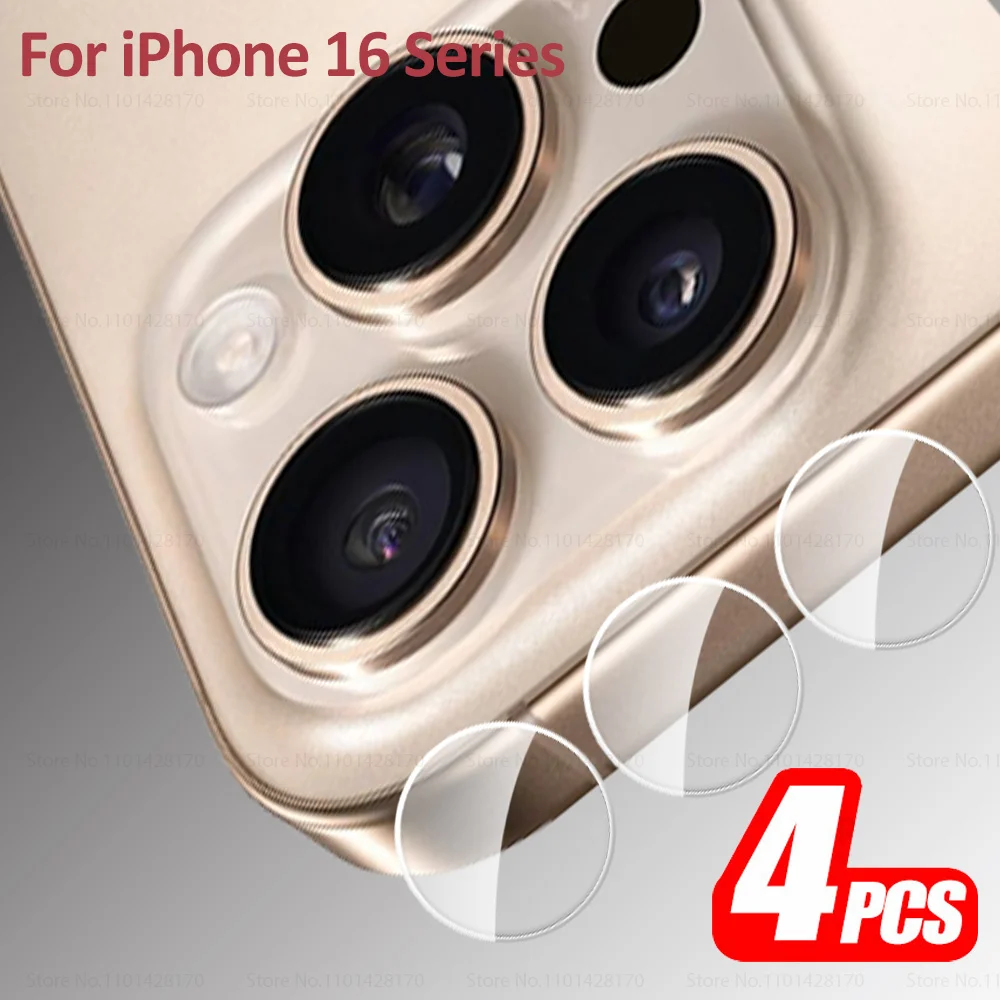 4 Set HD Camera Lens Protective Film For Apple iPhone 16 Pro Max Back Camera Protector iPhone16 Plus Ifone 16Pro Rear Lens Glass