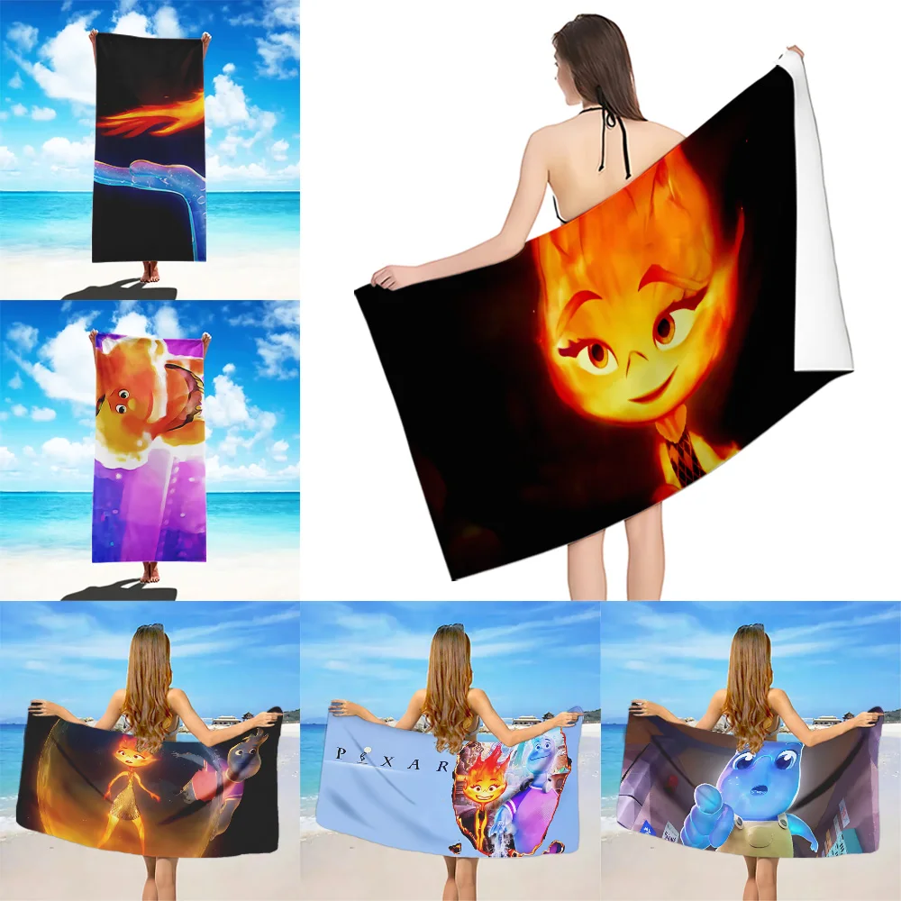 

Disney Elemental Beach Towel Microfiber Sand Free Quick Dry Soft Sandproof Pool Towels Gift for Women Travel Gym Shower Camping