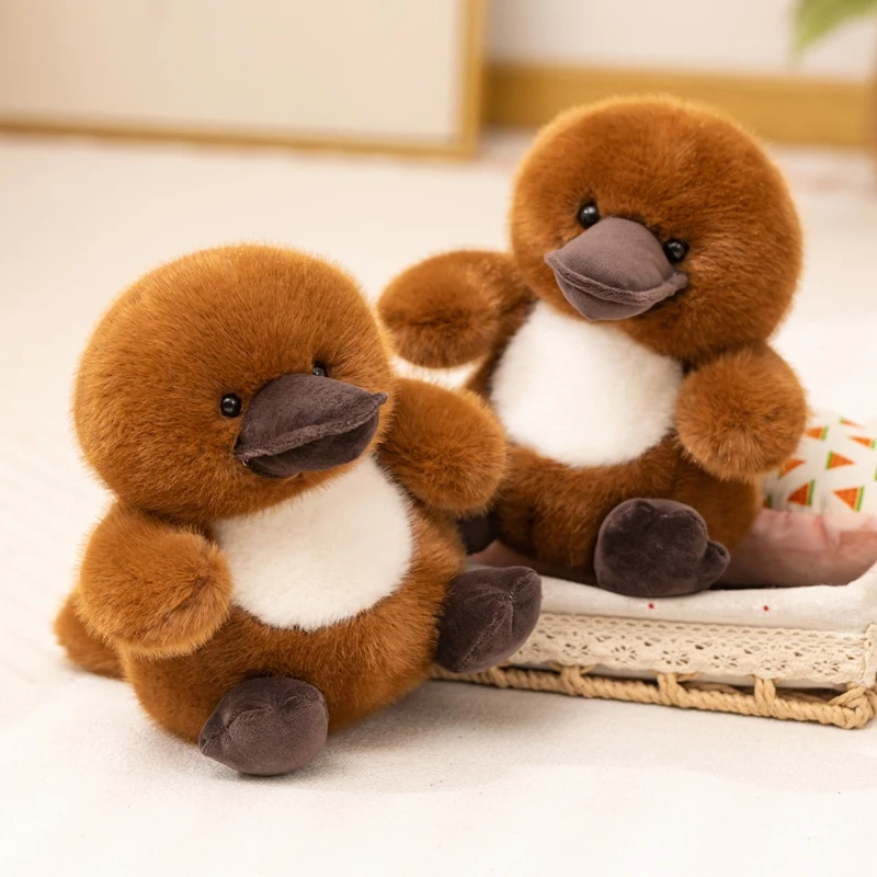 22cm Kawaii platypus Plush Toy Cute Cartoon Fluffy Duck Soft Animals Stuffed Doll Sleeping Pillow Accompany Toys Home Decor Gift