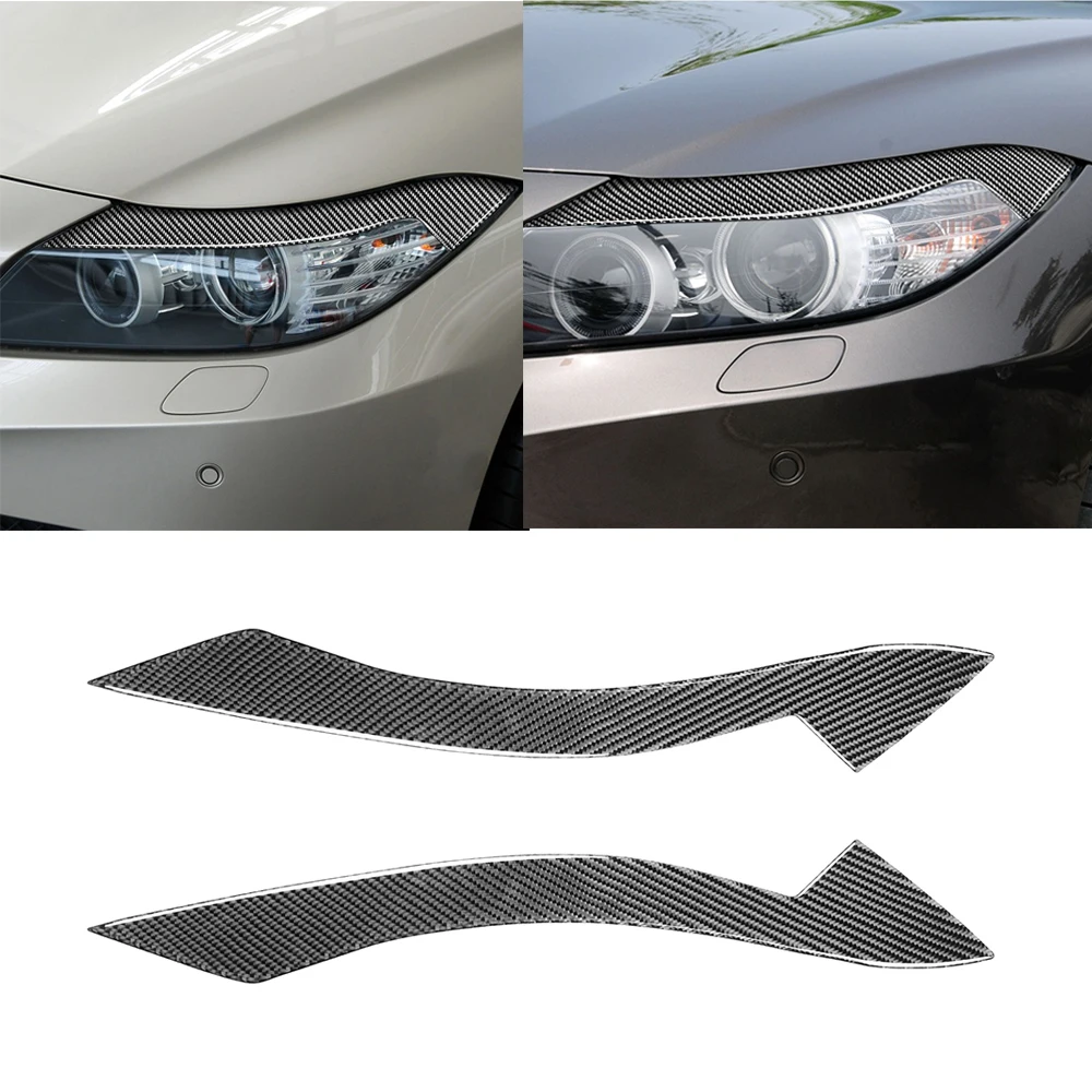 

1 Pair Carbon Fiber Headlight Eyebrow Eyelid Simple Installation Fit for Z4 E89 2009 2010 2011 2012 2013 2014 2015 Accessories