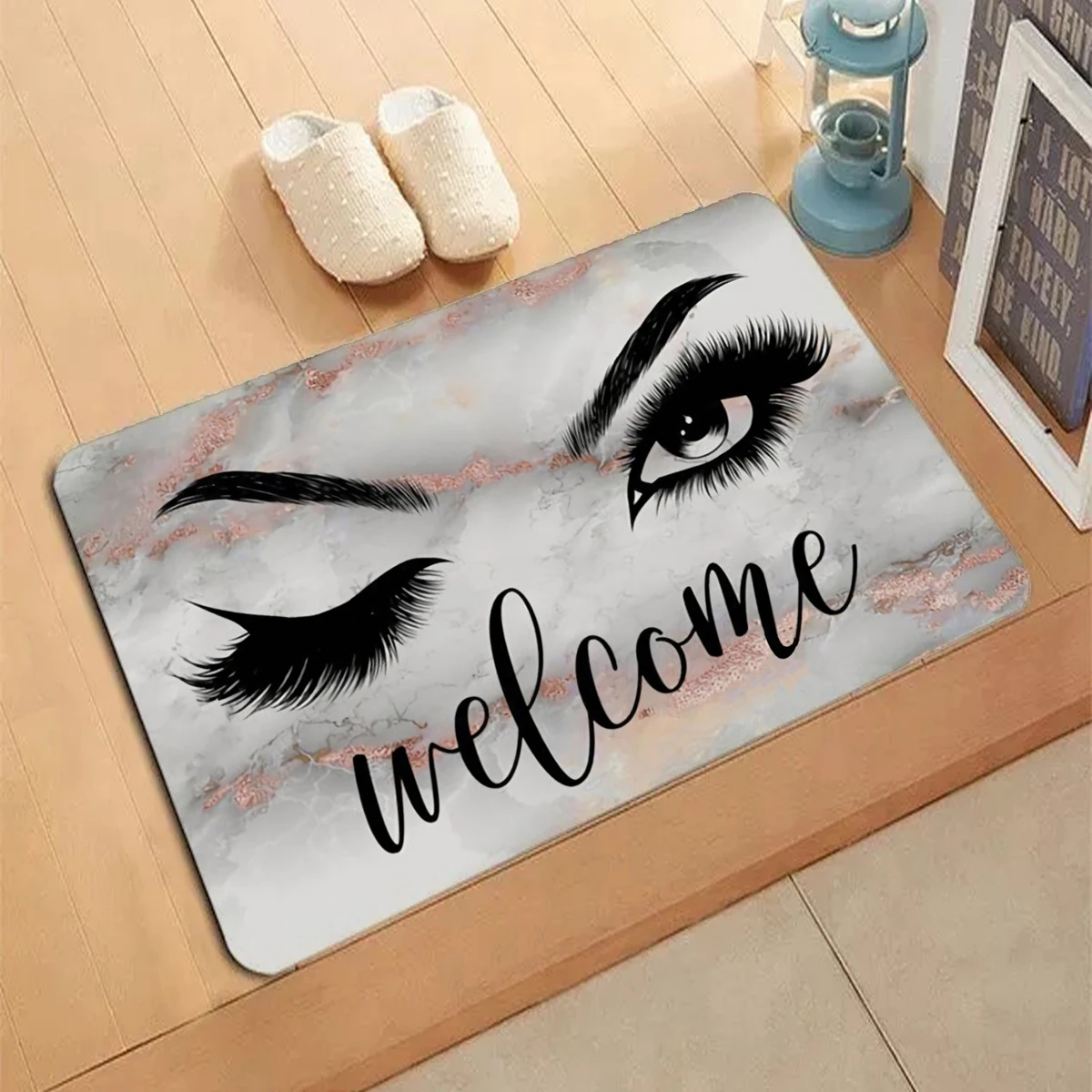 

Eyelash Pattern Carpet Entrance Doormat Non-slip Living Room Kitchen Bedroom Decor Rug Floor Mats Home Decor