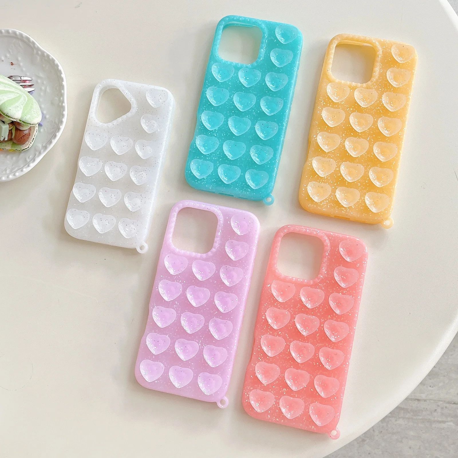 

Silicone heart shape Suction Cup Phone Case Sticky Phone Grip with Higher Suction Power for iPhone 17 16 15 14 13 promax cover