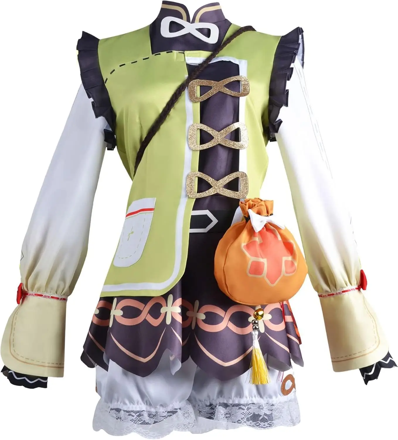 

Game Genshin Impact YaoYao Cosplay Costume Women Kids Lolita Dress Lovely Uniform Halloween