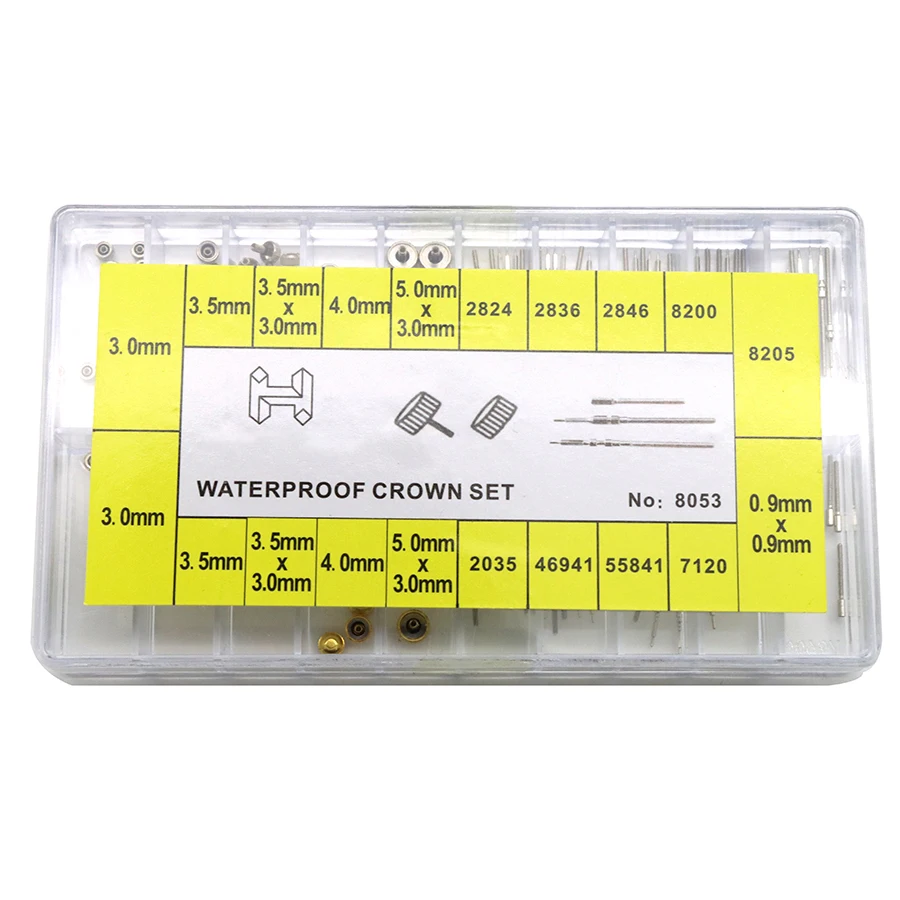 Детали часов содержит 10 типа заводной головки, 10 видов механизмов и шатуны для корпуса, подходят для различных механизмов.