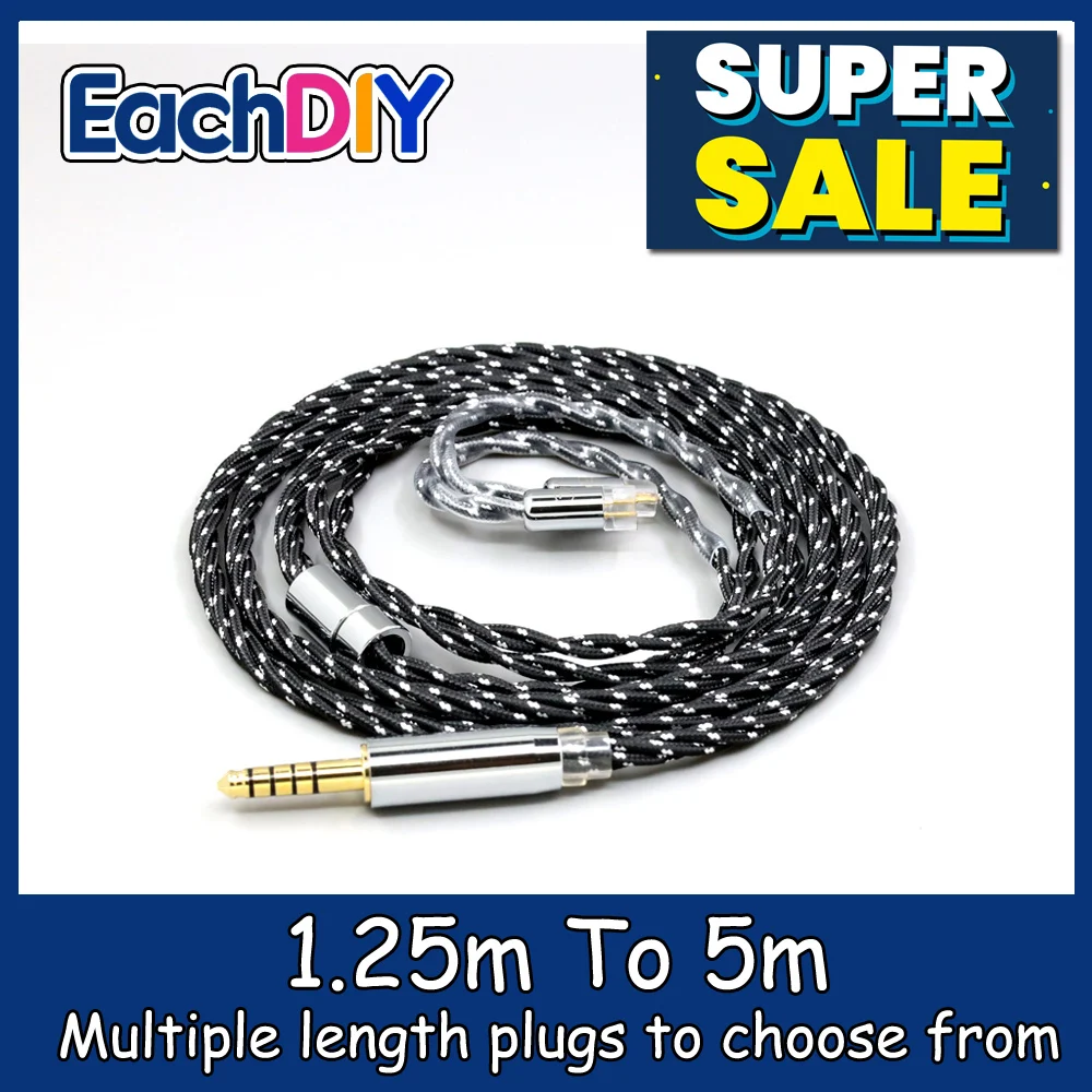 

OCC Mixed OFC Twisting Nylon Earphone Cable For UE11 UE18 pro QDC Gemini Gemini-S Anole V3-C V3-S V6-C 0.78mm 2pin LN008748