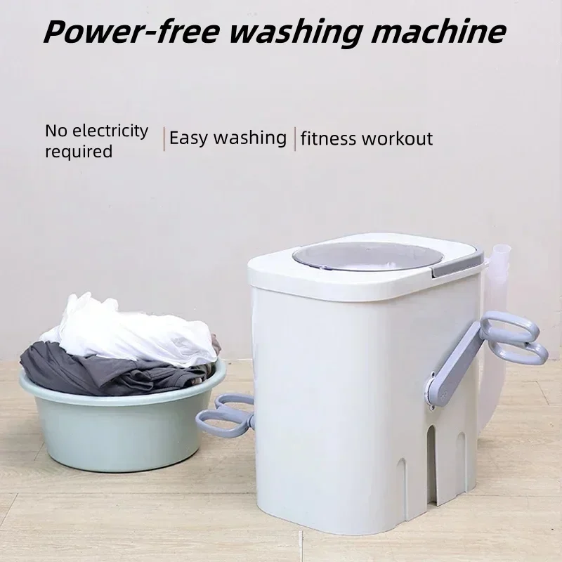 

Student Dormitory Manual Hand - cranked No - electricity Small Household Washing Machine for Socks and Underwear.