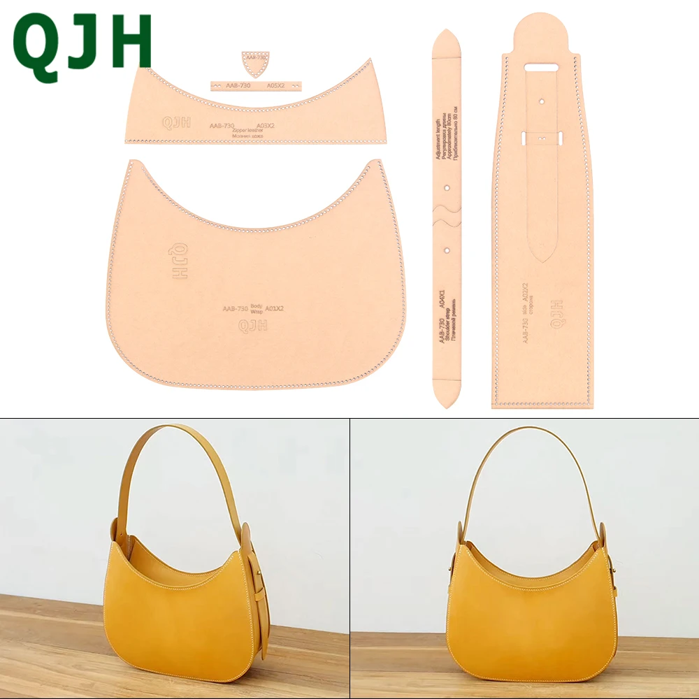 

DIY Handmade Leather Craft Kraft Paper Drawing Pattern Underarm Bag Shoulder Bag Acrylic Mold Sewing Design Pattern