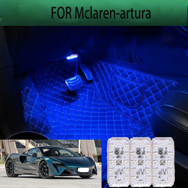 FOR Mclaren-artura  LED Car Interior Ambient Foot Light Atmosphere Decorative Lamps Party decoration lights Neon strips