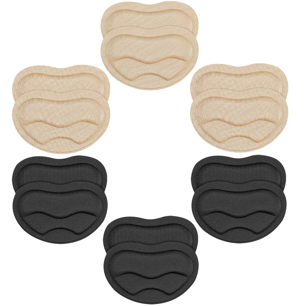 

6Pairs Wear-Resistant Heel Pads Cushion Liners for Shoes Soft Comfortable Foot Pads Heel Protectors Anti-Blister Durable Shoe