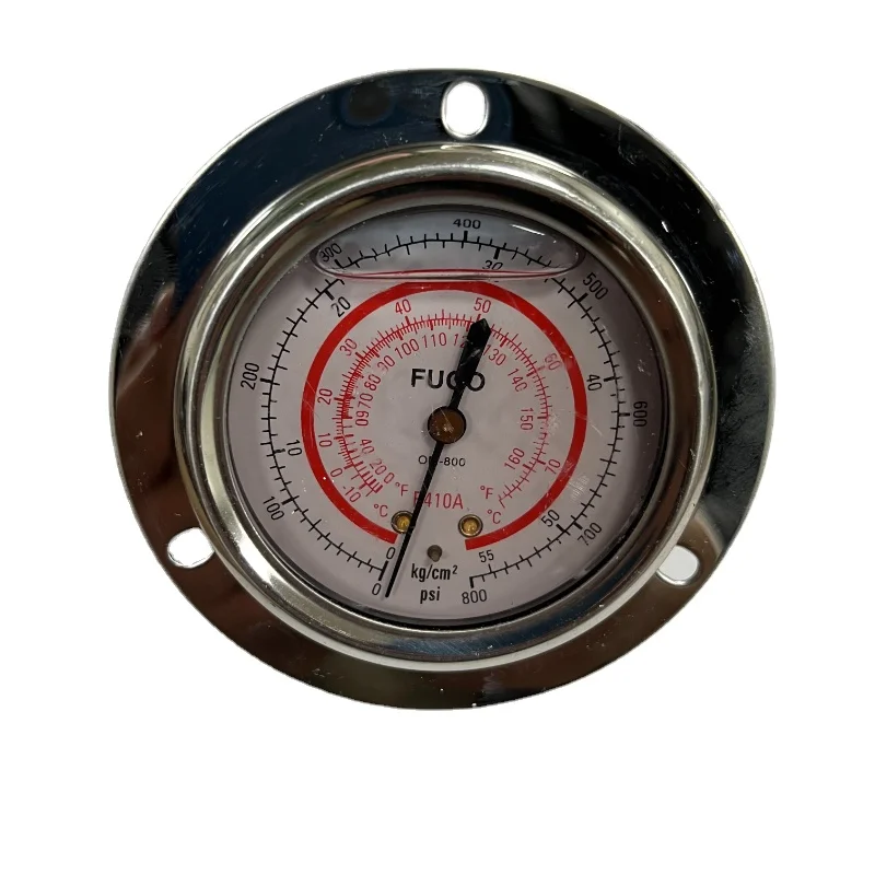 Pressure gauge R410A refrigerant oil filled air conditioning refrigeration oil gauge cold storage refrigeration unit high and lo