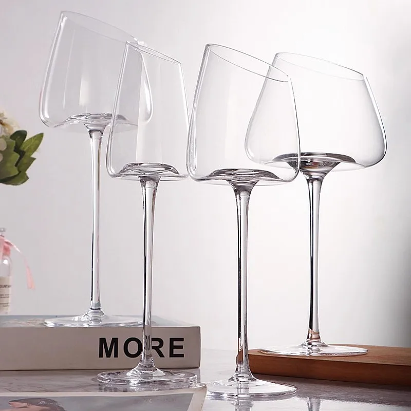 

6/2/1Pc High-end Long Stem Goblet Red Wine Glass Cup Kitchen Tool Champagne Glass Bordeaux Burgundy Wedding Party Gift Glassware