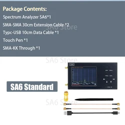SA6 Spectrum Analyzer 6GHz 35-6200MHz Signal Generator Provide PC Software Measuring Radio Signals Direction Compass