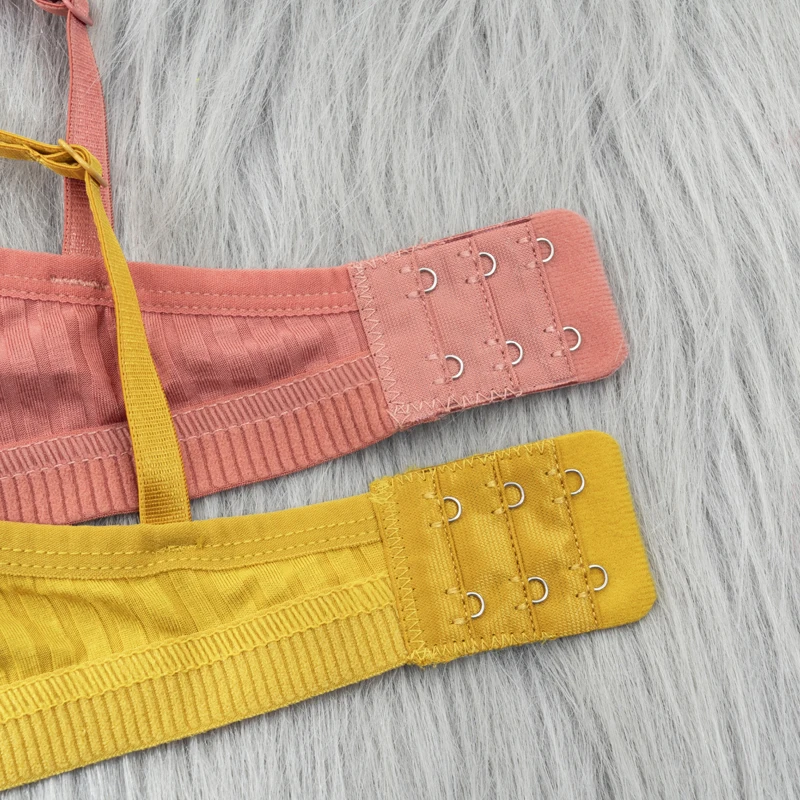 Dámské bavlněné pohodlné otevřené záda tílko podprsenka bezešvé sexy spaní prodyšná podprsenka dámská podprsenka spodní prádlo - náhled 5