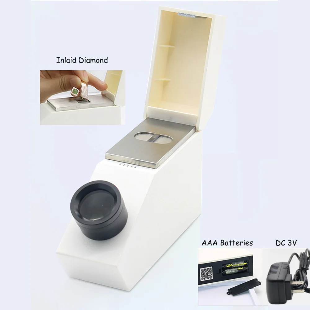 

Top Quality Portable Fable Gem Refractometer With Testing Rang Of 1.35 - 1.85 CZ Testing Prism For Inlaid Gemstone