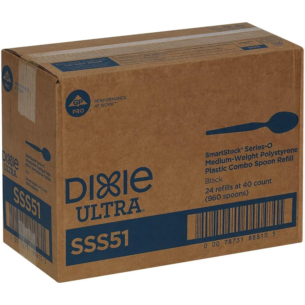 Ricarica per cucchiaio dispenser SmartStock, 960 pezzi, nero, alta capacità per una gestione efficiente dei stock