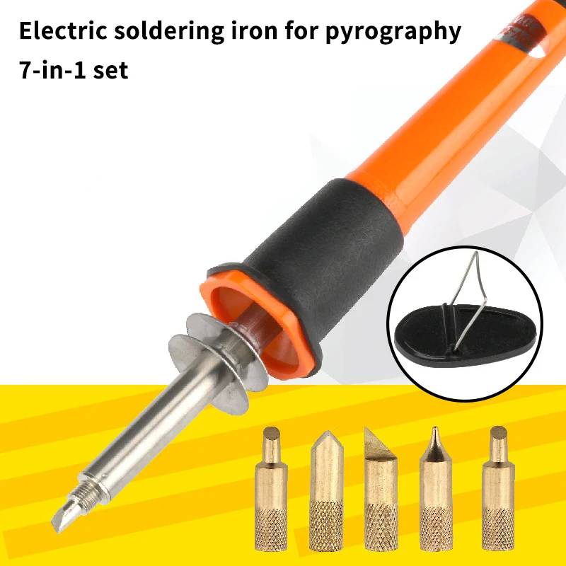 30W Electric Soldering Iron With Switch Temperature Adjustable Carving Pyrography Tool Wood Burning Embossing Soldering Pen