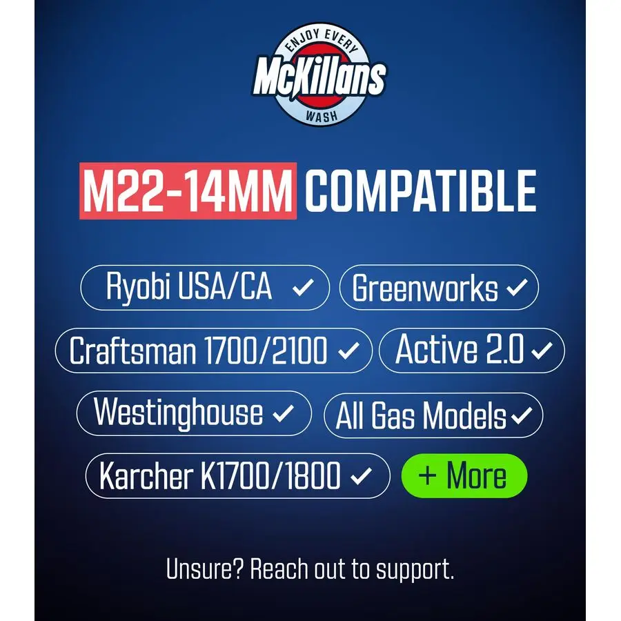 غسالة الضغط بندقية مع قطب أمبير رغوة مدفع واسعة الفم أمبير M2214mm محول قابل للتعديل سميكة رغوة السلطة غسالة بندقية 3 8 ذكر P