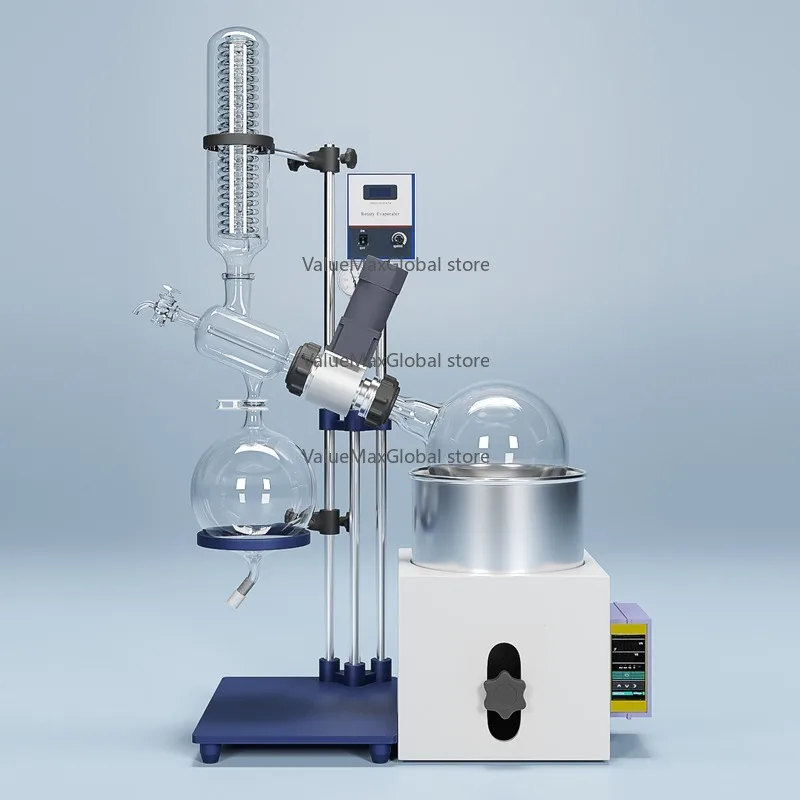 3L Water-Oil Dual-Use Rotary Evaporator 5L Rotary Flask Electric Steam Powered Vacuum Distillation Purification Core Motor