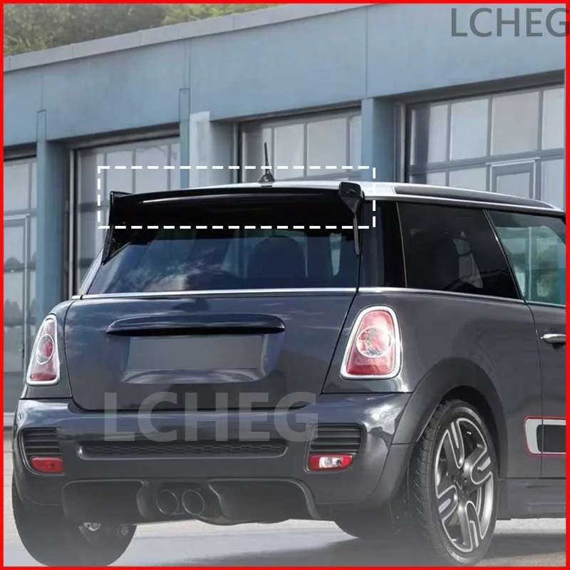 R56 JCW 2007-2013 Spoiler atap serat karbon Aksesori Mobil sayap spoiler atap serat karbon gaya untuk Mini Cooper Ver.2.11/2.12