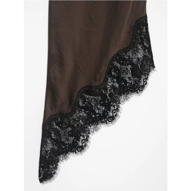 2026 فستان جديد المرأة الربيع أزياء من الدانتل الديكور أنيقة صديرية دائرية حفلة المرأة فستان طويل الشارع السفر شيك فساتين الشباب #6