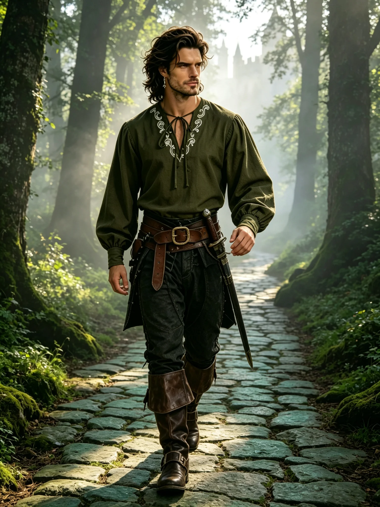 Camisa Pirata Renascentista, F - Medieval Gothic Lace Up Pirate Shirt avaliação e preço