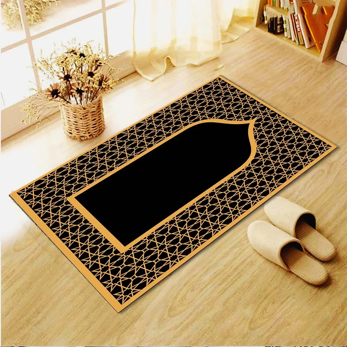 

Muslim Prayer Rug Floor Mats Carpet for Living Room Doormat Non-slip Chair Floor Mat Bathroom Area Rugs Bedroom Home Decoration