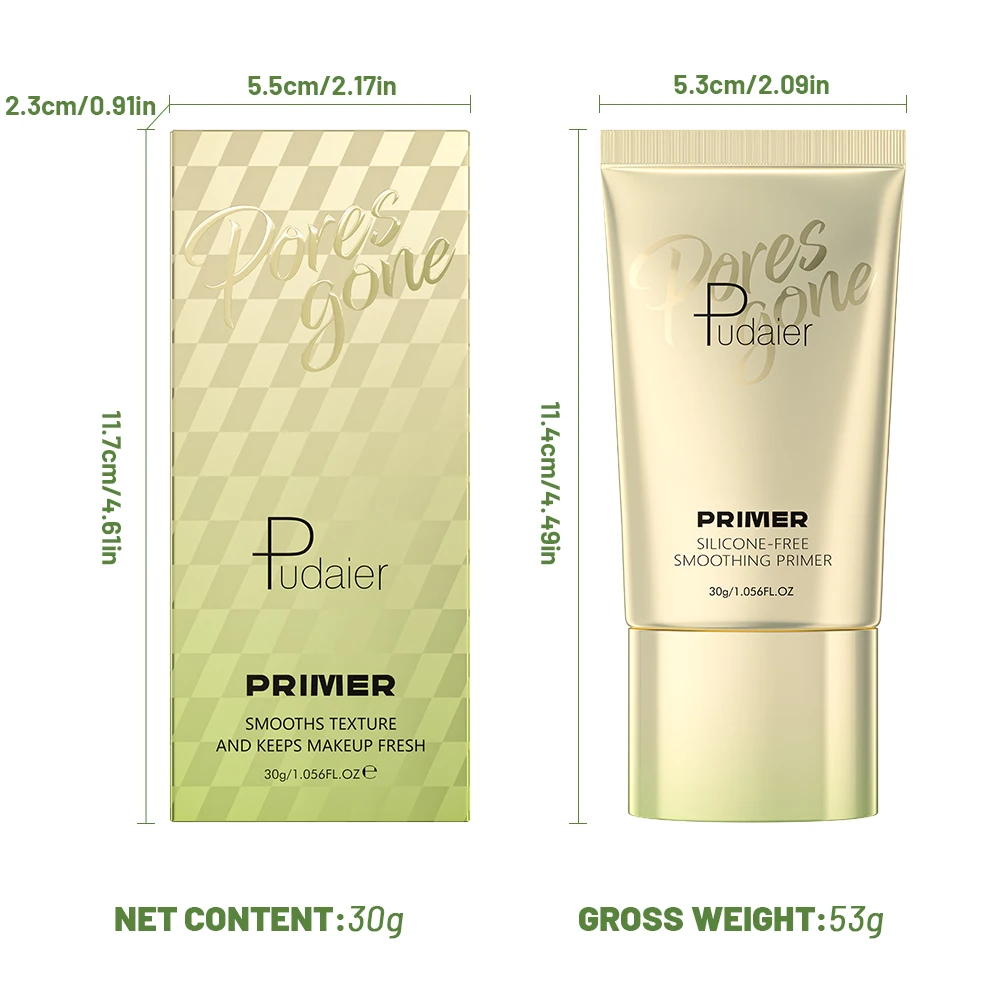 Apprêt pour le visage et le corps – Hydratant teinté, adapté au maquillage du visage et du corps, formule douce avec éclaircissement et hydratation, S