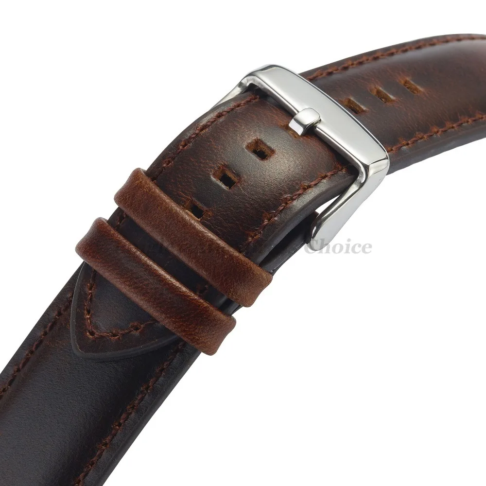 Schnellverschluss-Armband aus echtem Leder, 18 mm, 20 mm, 22 mm, 24 mm, 26 mm, schwarzbraunes Armband für DW Daniel Wellington-Armbänder – Detail 5