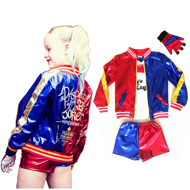 子供のためのハーリーアベンジャーズのコスプレコスチューム,ジョーカーのジャケット,ハロウィーンのパーティー,女の子のための衣装,モンスターの衣装,大人のためのコスチューム