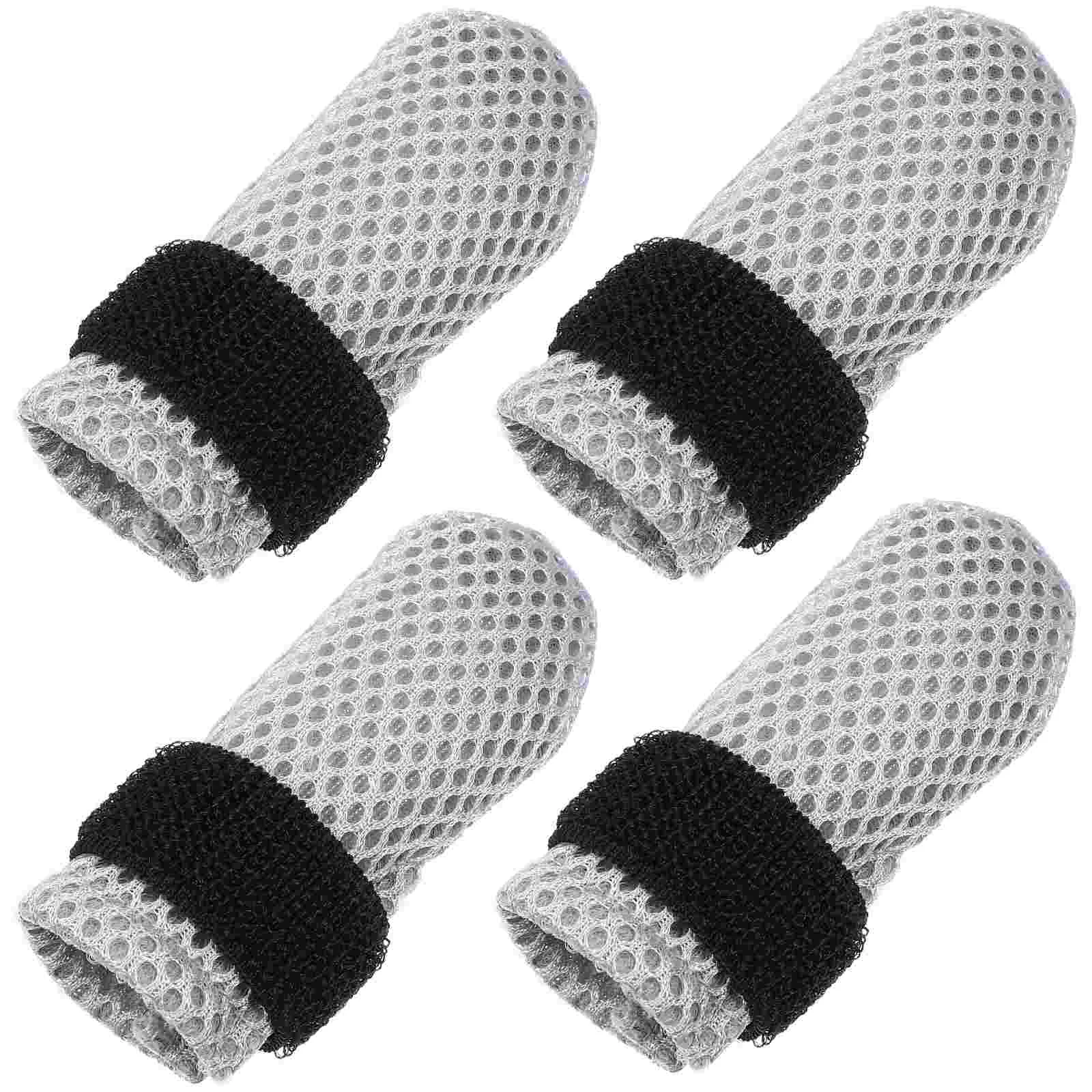 

4 Pcs Cat Shoes Feet Sleeve Covers Nail Caps Paw Protectors for Cats Socks Booties Pet