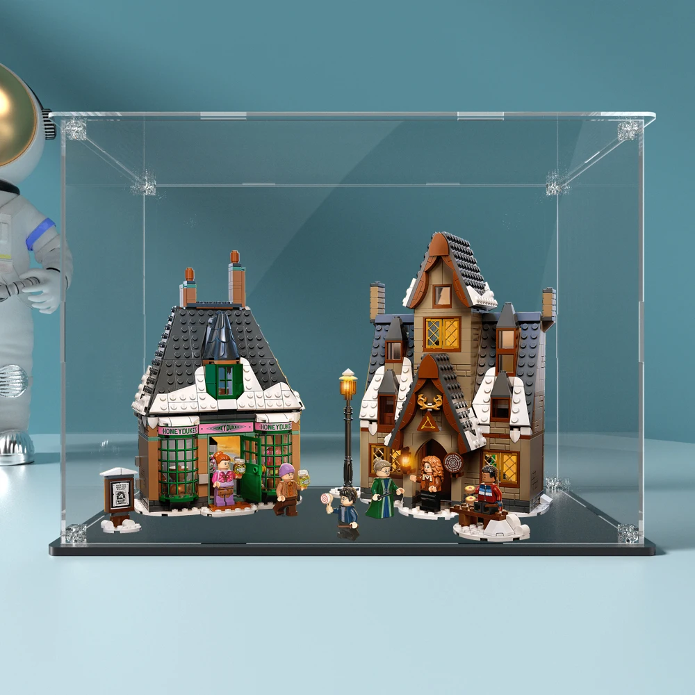 Acrylic display box for lego 76388 display case for Village Visit building block dustproof clear showcase toy bricks storage box