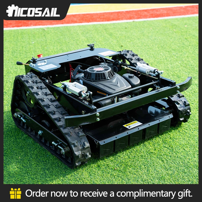 Euro 5 Lightweight Compact Remote Control Lawn Mower CE Certified For Europe Market